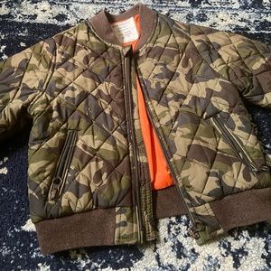 Zara Camo Bomber Jacket